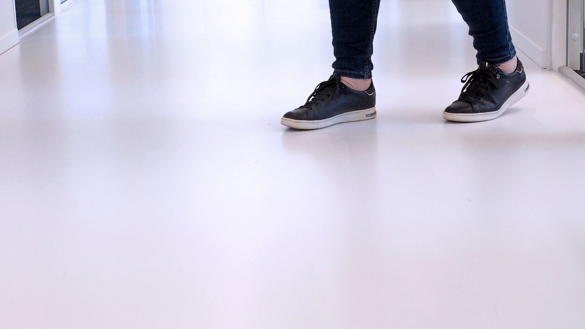 Durable white floor