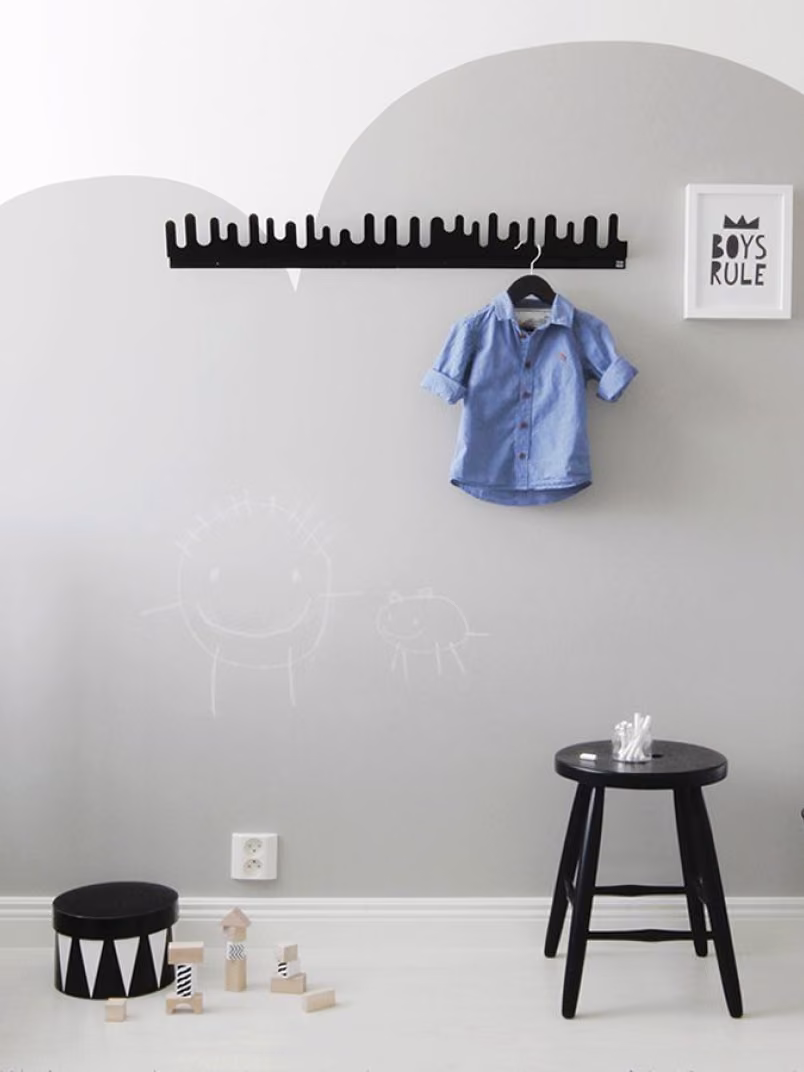 Blackboard wall for kids room