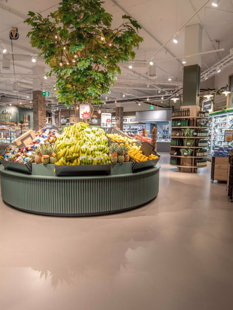 For Hemköp, sustainable shopping starts with sustainable flooring