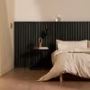 dark wooden wall panel 