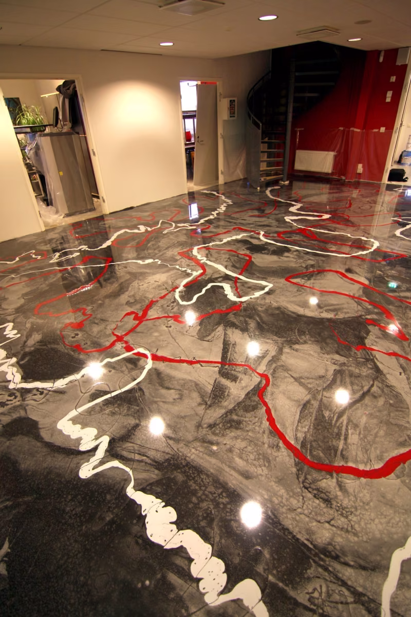 Design floors - Free-hand patterning